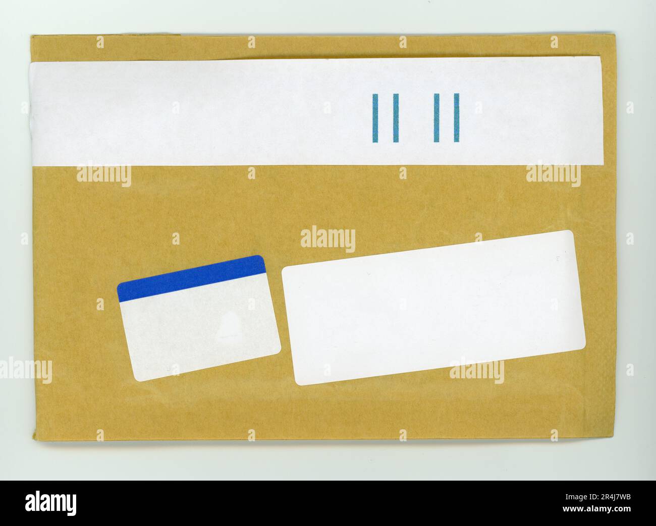 mail letter envelope small packet with blank labels with copy space ...