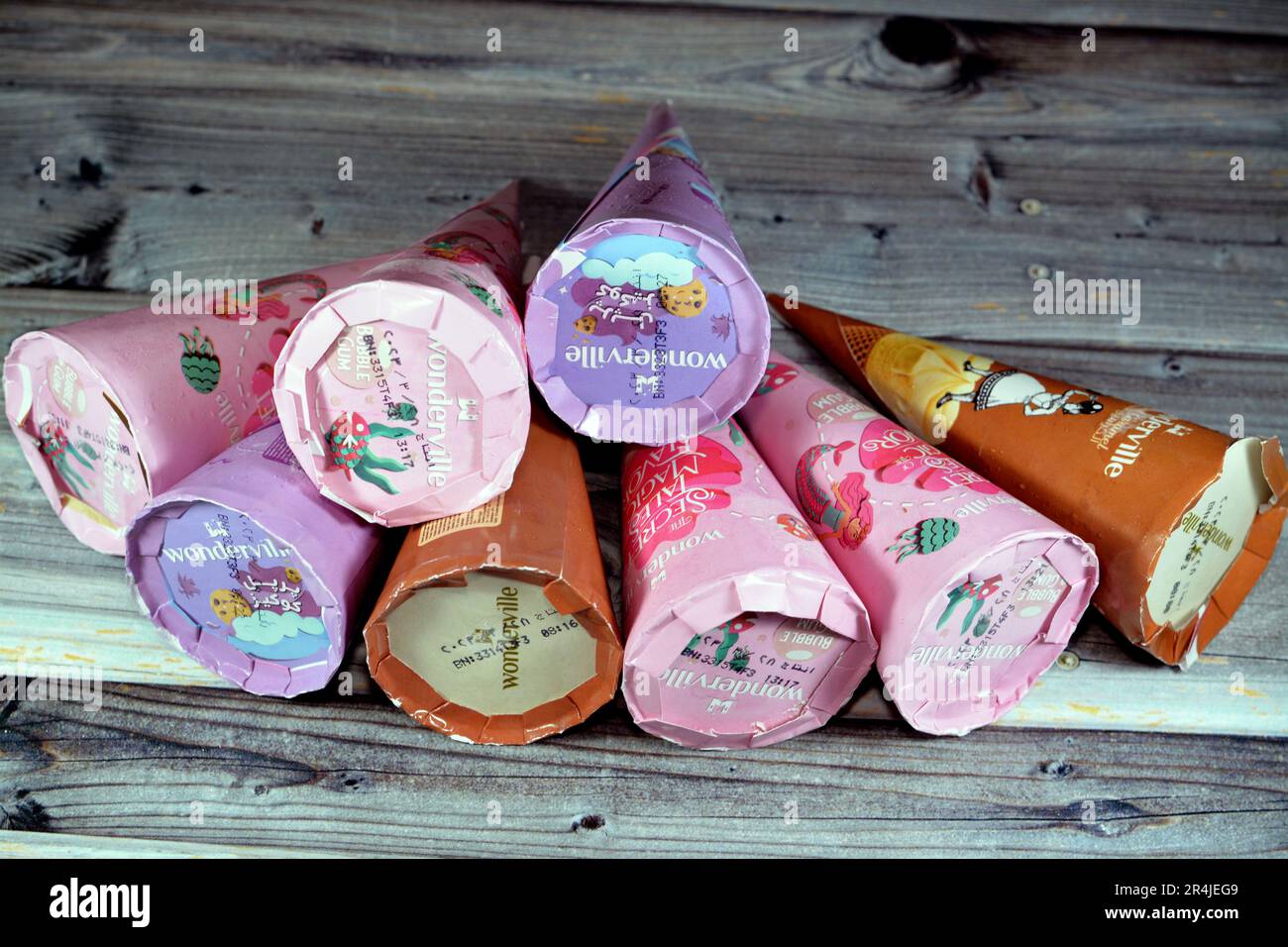 Cairo, Egypt, May 17 2023 Wonderville an Ice cream shop giving magical