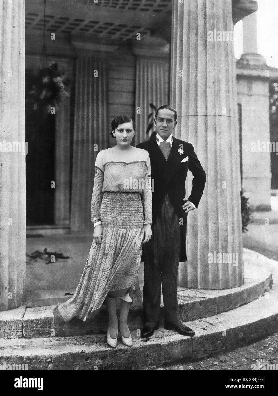 Edda Mussolini together with her husband Galeazzo Ciano Stock Photo