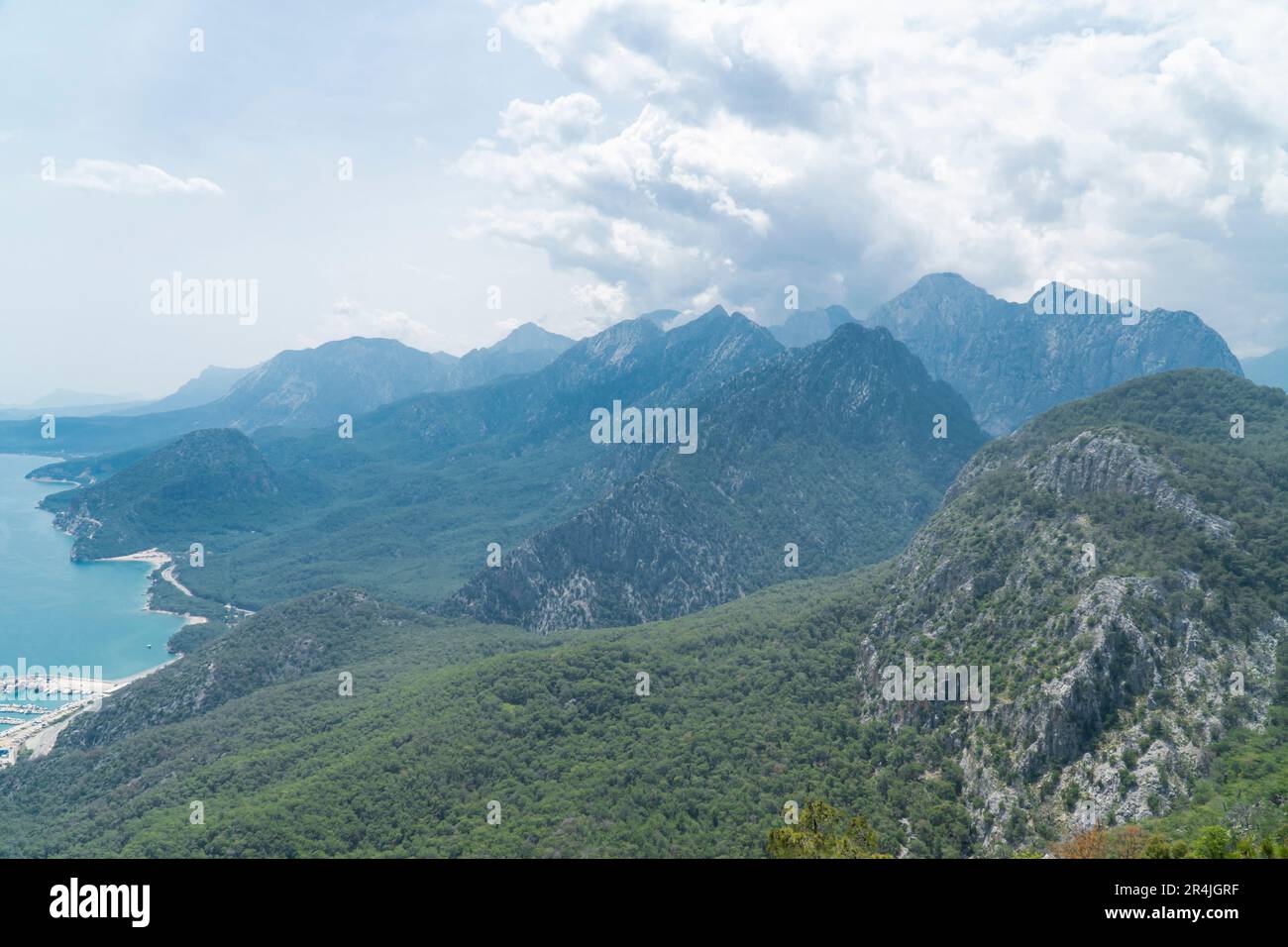 Shot from drone beautiful mountains hi-res stock photography and images ...
