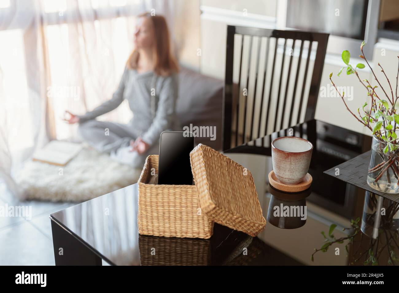 Mental and digital detox concept Stock Photo - Alamy