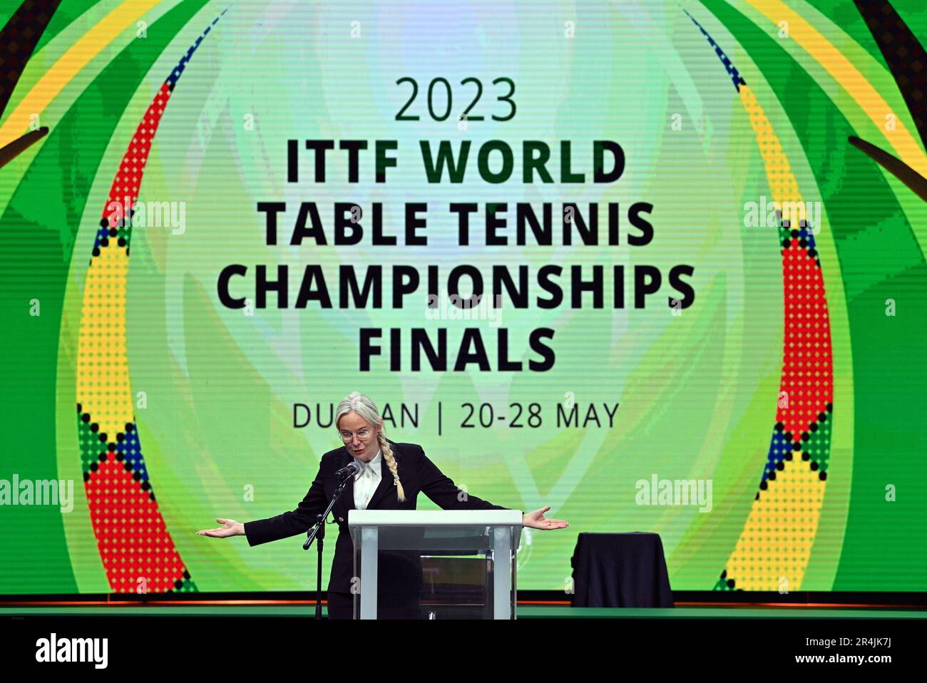 Durban, South Africa. 28th May, 2023. Petra Sorling, president of