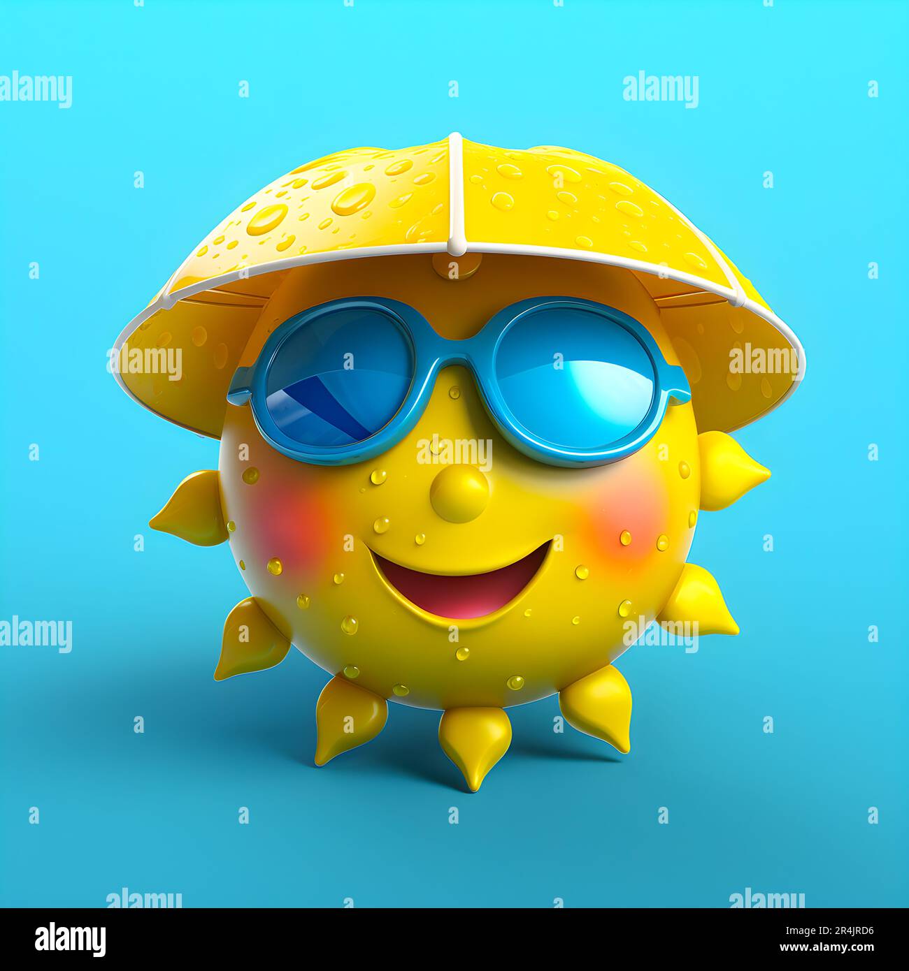 3d summer emojis Stock Photo Alamy