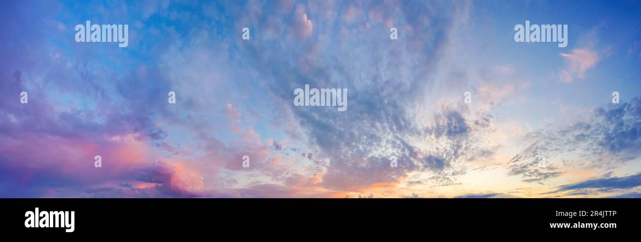 Panorama of dramatic sky background Stock Photo - Alamy