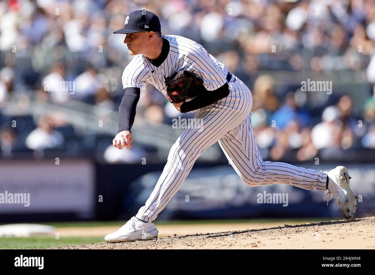 New York Yankees relief pitcher Ron Marinaccio throws in a baseball game  against the Cincinnati Reds in Cincinnati, Saturday, May 20, 2023. (AP  Photo/Jeff Dean Stock Photo - Alamy