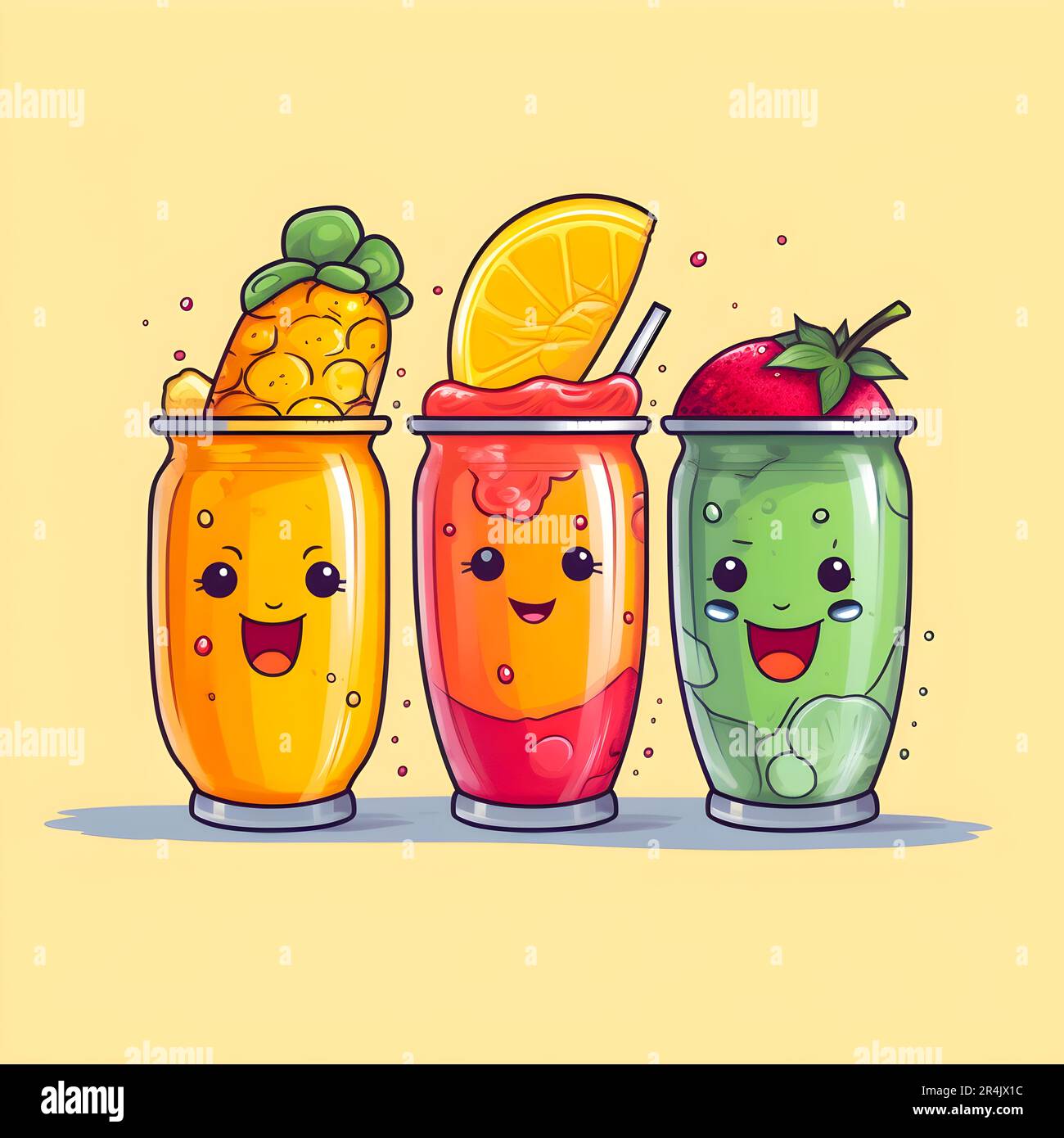 3d summer emojis Stock Photo Alamy