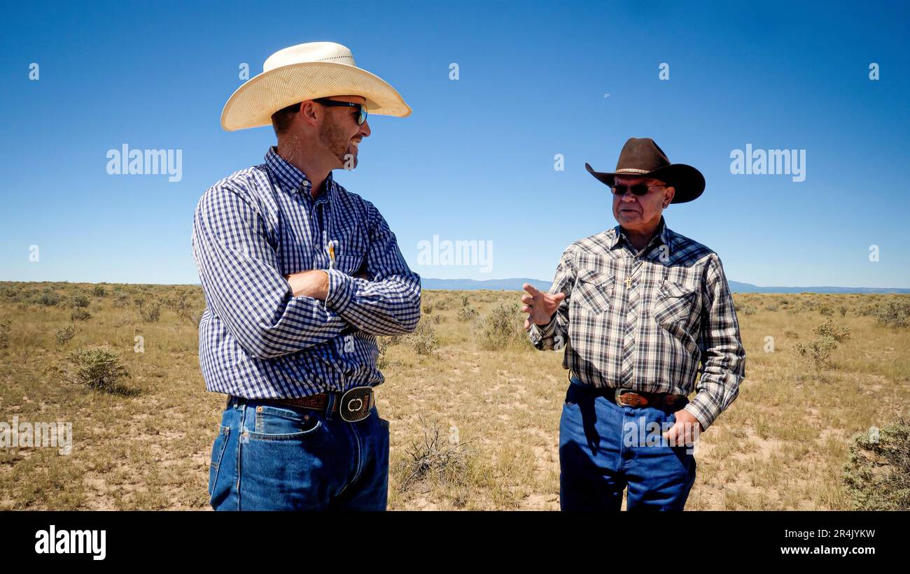 Clayton Gardner raises cattle on 777 Ranch in Torrance County, NM
