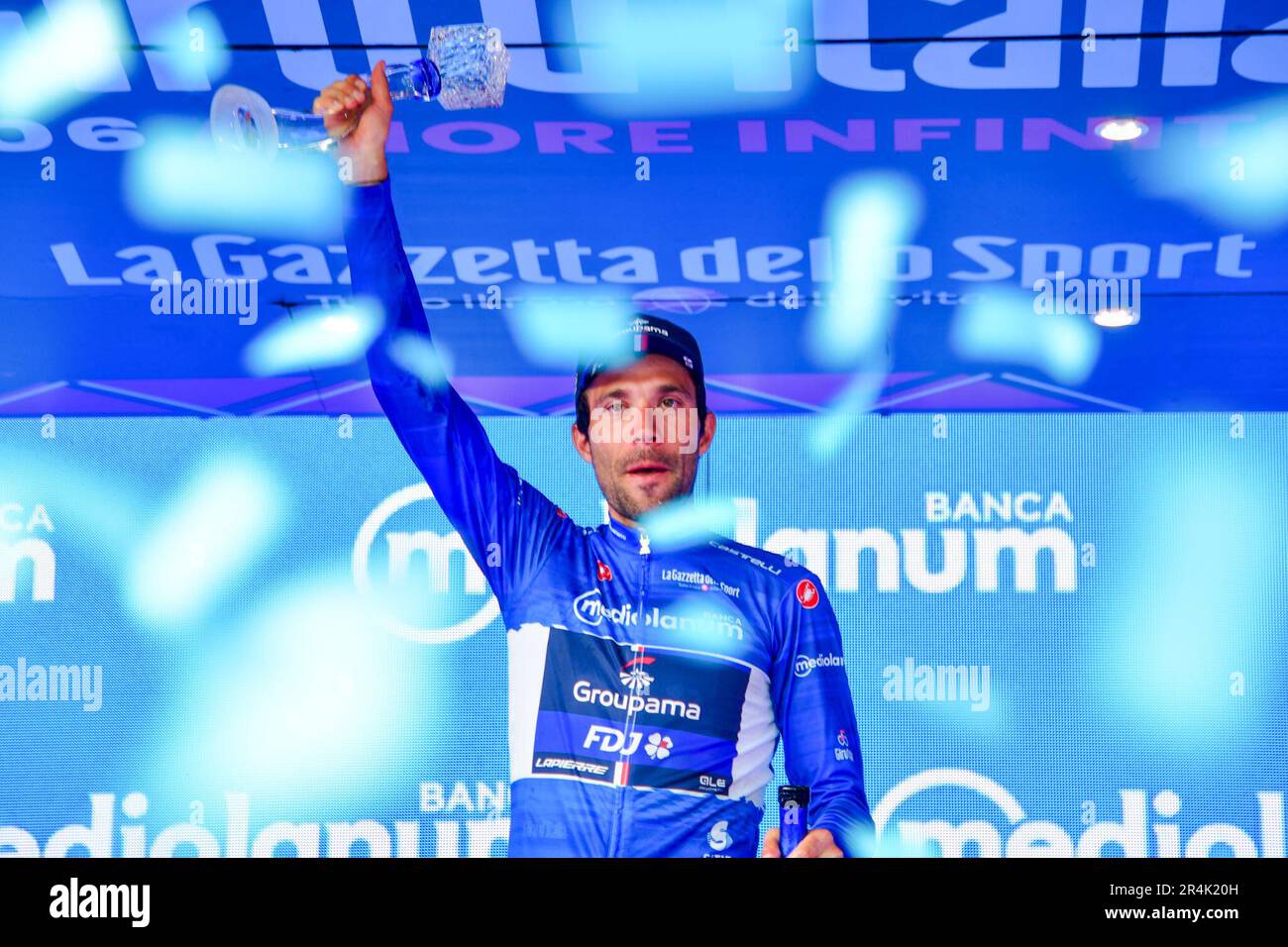 Rome, Italy. 28th May, 2023. Thibaut Pinot win the Maglia Azzurra- Giro d' Italia 2023 during the Giro d'Italia 21 stage - Roma - Roma on May 28, 2023  at the Rome in