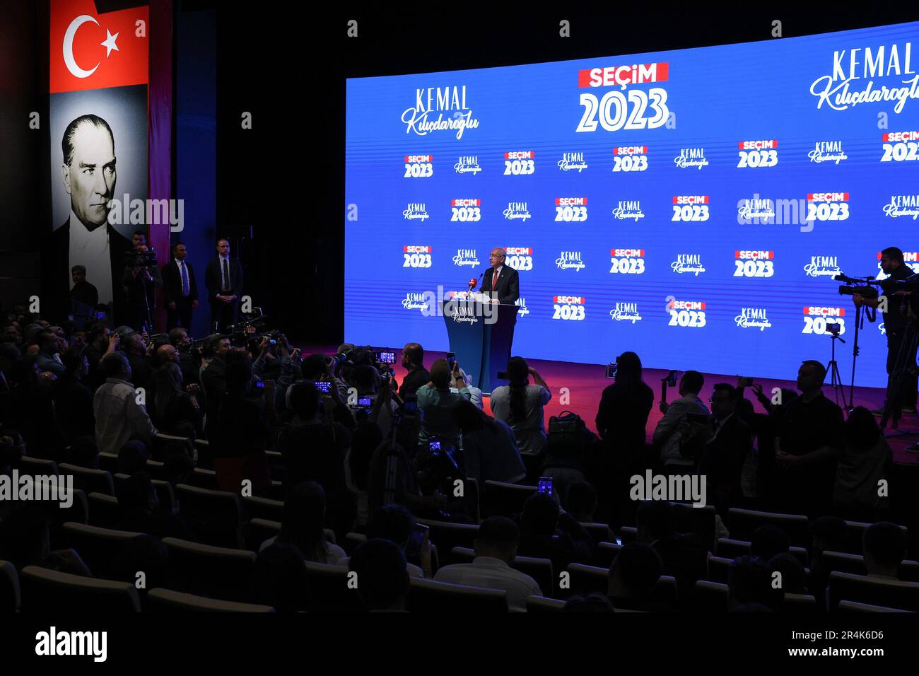 Ankara, Turkey. 28th May, 2023. Turkish CHP party leader and Nation