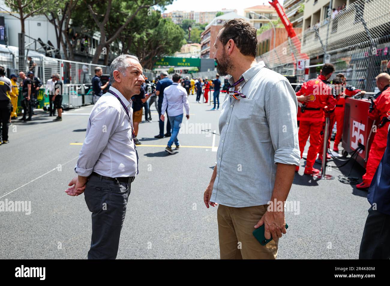 Lionel Froissart and Ferret Fred during the Formula 1 Grand Prix de Monaco  2023, 6th round of the 2023 Formula One World Championship from May 26 to  28, 2023 on the Circuit