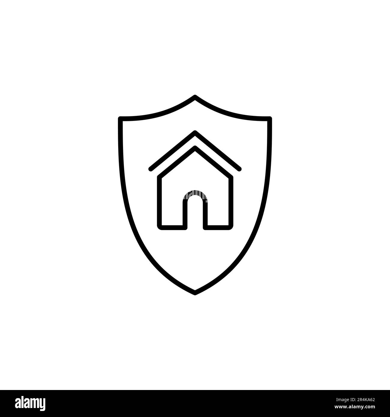 home insurance icon vector. home protection icon Stock Vector Image ...