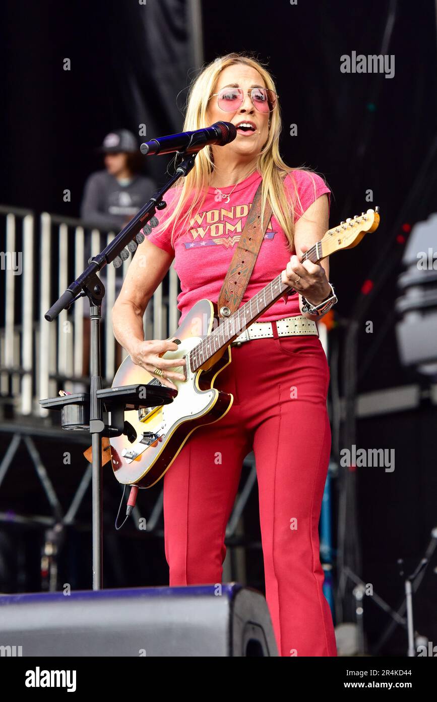 Napa, California, USA. 28th May, 2023. Sheryl Crow performing on stage at the BottleRock 2023 Music Festival. Credit: Ken Howard/Alamy Live News Stock Photo