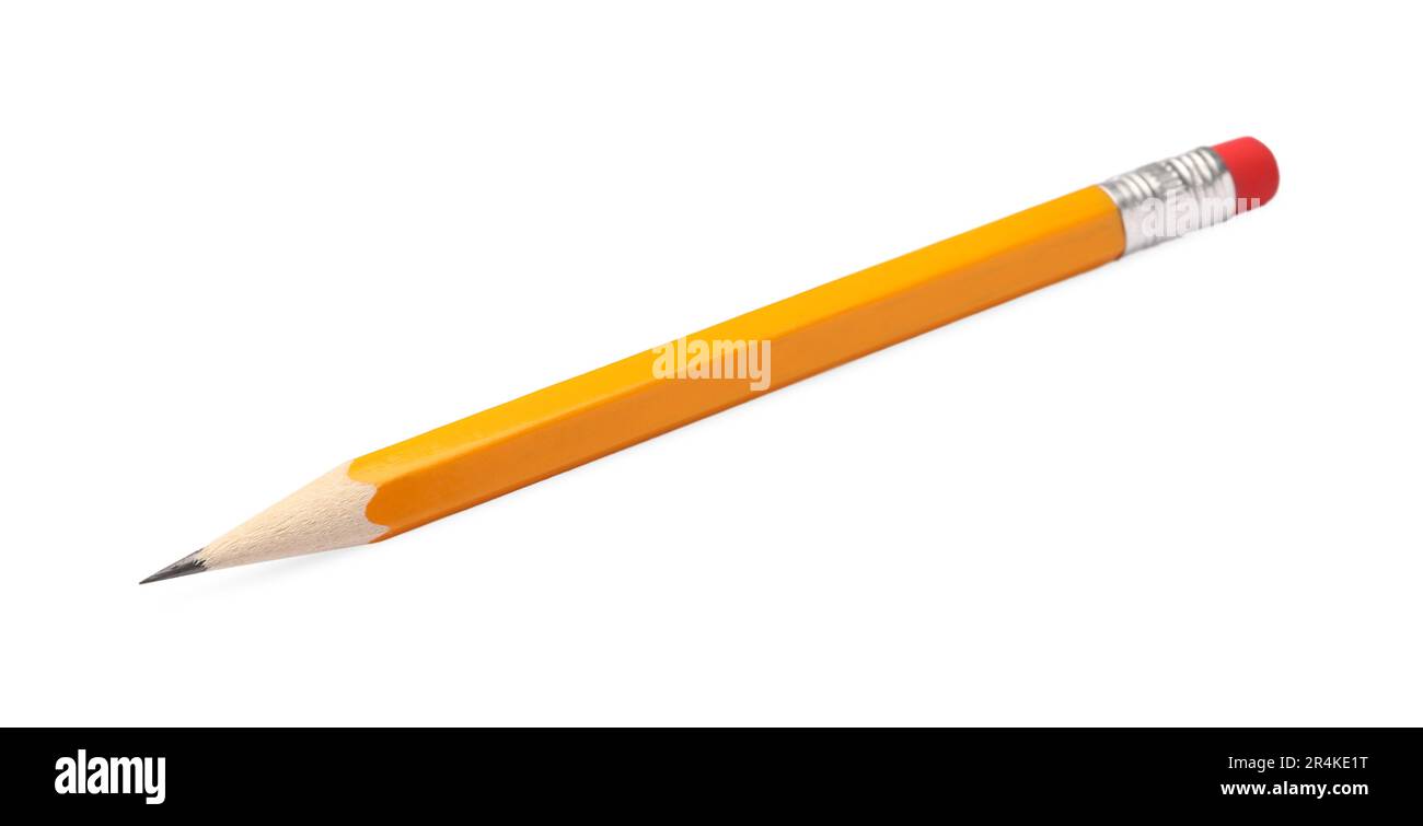 Eraser on pencil. stock image. Image of work, isolated - 2425681