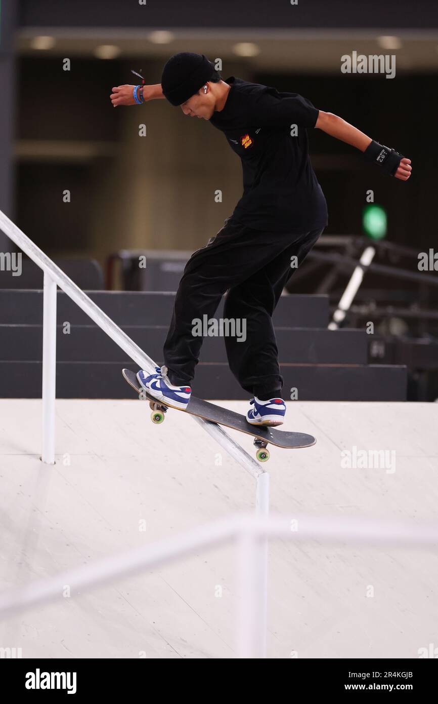 Tokyo, Japan. 27th May, 2023. Taiga Nagai (JPN) Skateboarding : 2023 ...