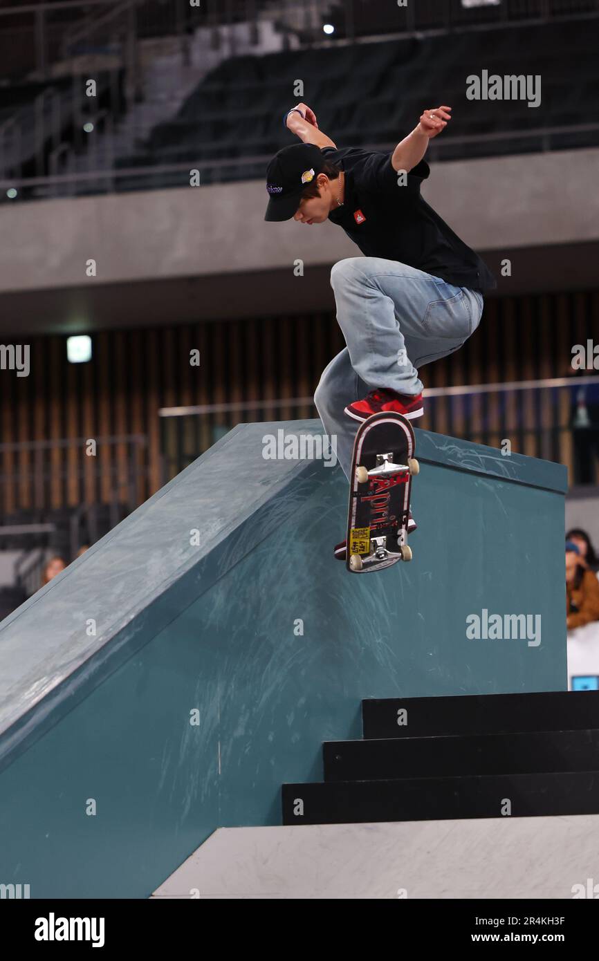 Tokyo, Japan. 28th May, 2023. Yuto Horigome (JPN) Skateboarding 2023