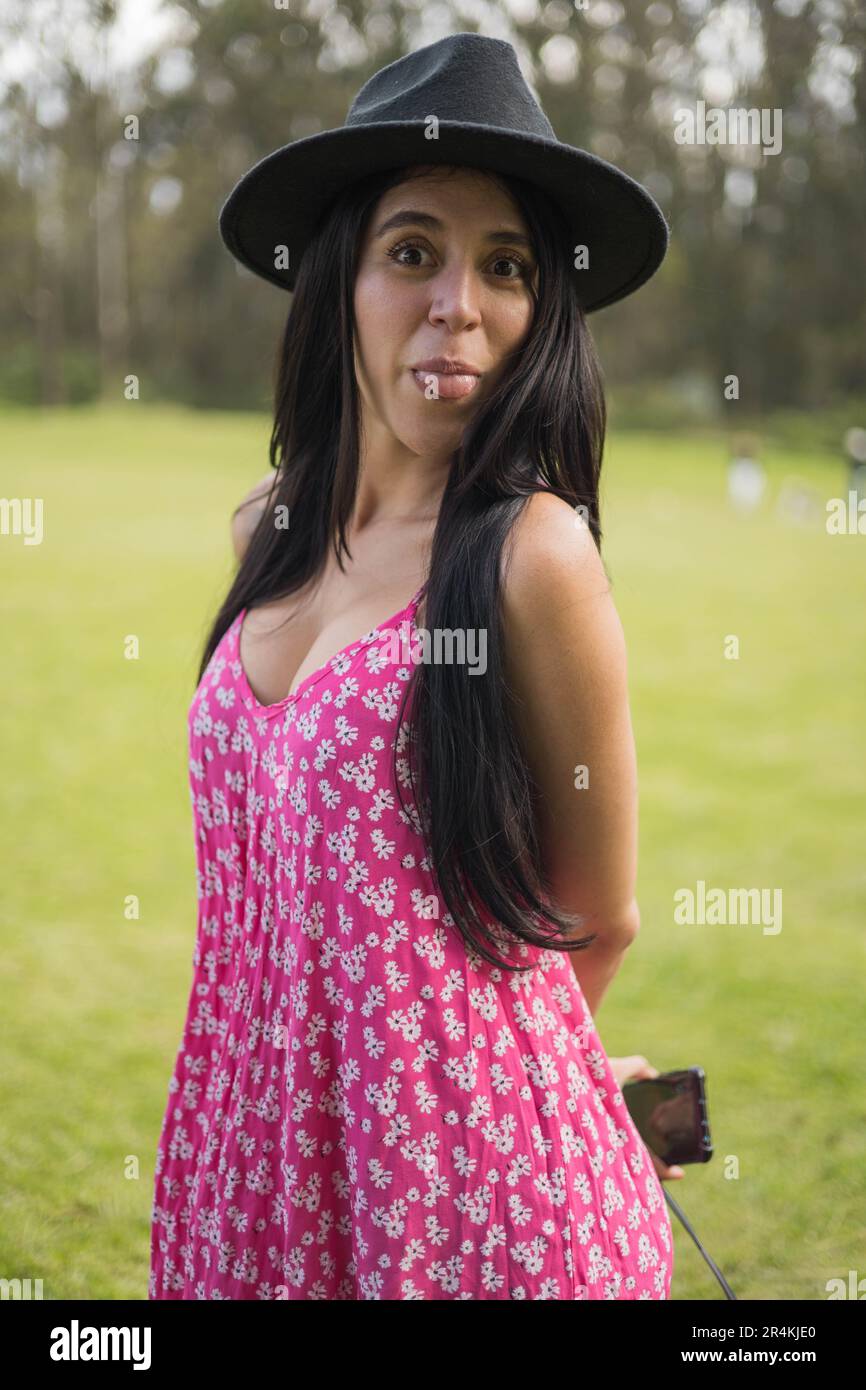 Long tongue woman hi-res stock photography and images - Alamy