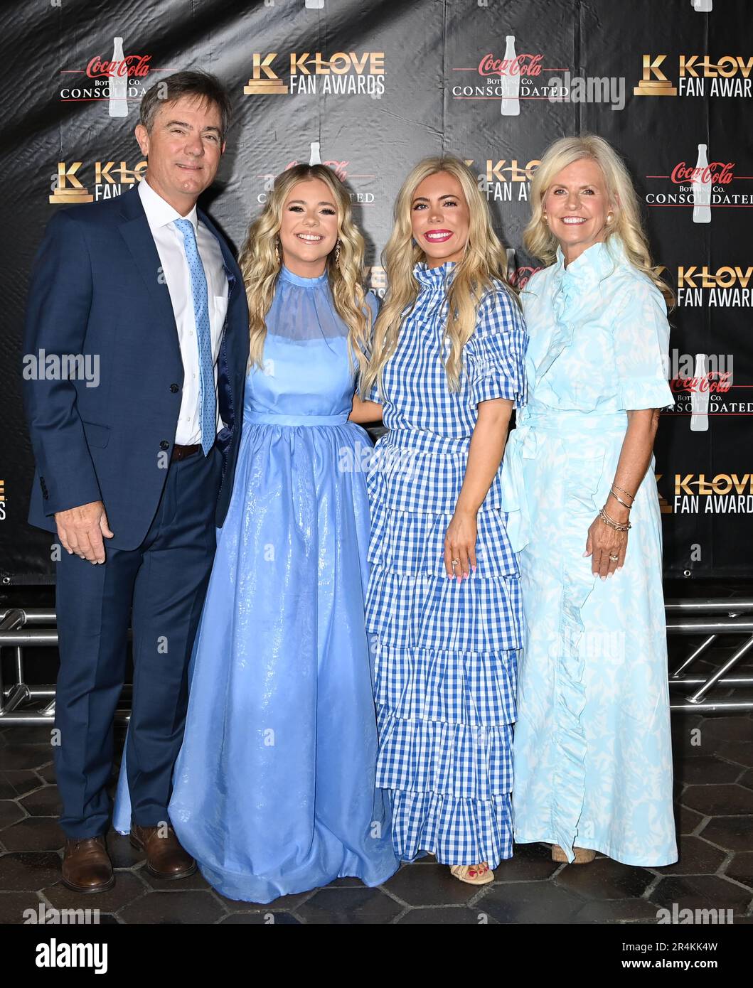 Nashville, USA. 28th May, 2023. Kent Wilson, Anne Wilson, Elizabeth Wilson and Lynn Wilson at the K-LOVE Fan Awards held at the Grand Ole Opry House on May 28, 2023 in Nashville, TN. © Tammie Arroyo/AFF-USA.com Credit: AFF/Alamy Live News Stock Photo