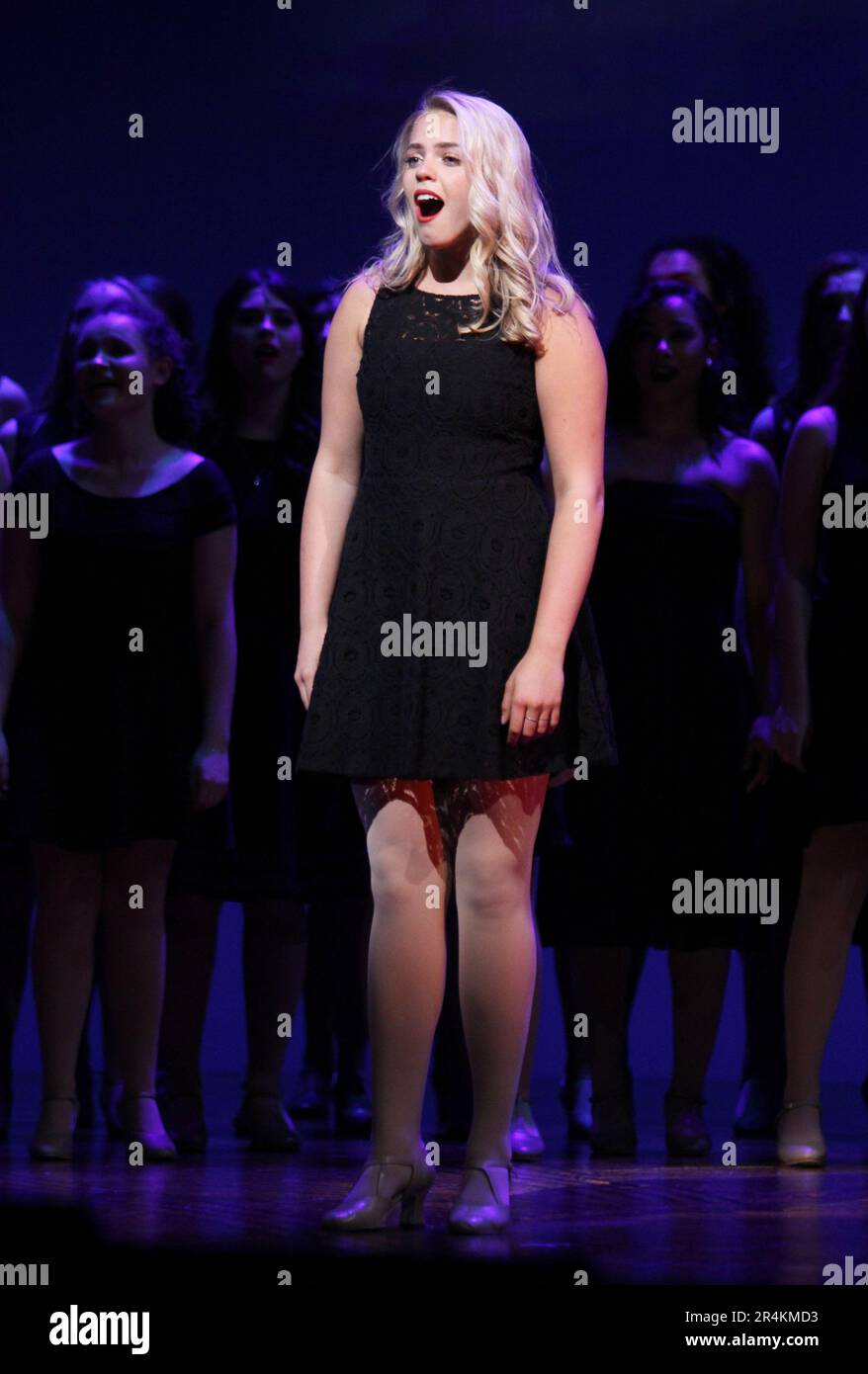 Renee Rapp performing at the 2018 National High School Musical Theatre