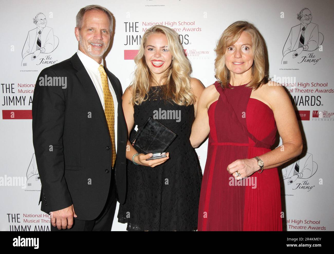 Renee Rapp with her parents Charlie Rapp and Denise Rapp at the 2018
