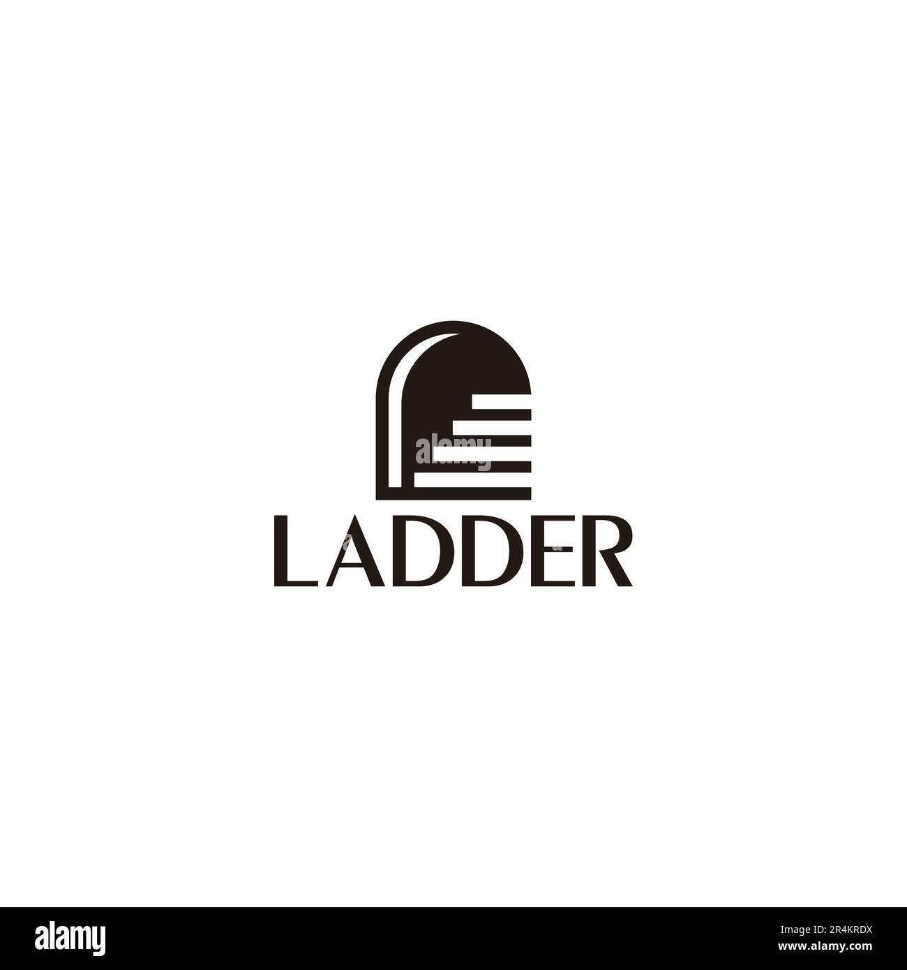ladder staircase 3d flat door gate logo vector Stock Vector Image & Art