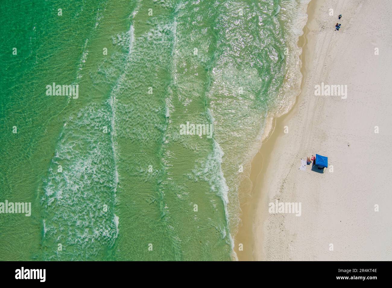 Aerial view of the surf at Pensacola Beach Stock Photo Alamy