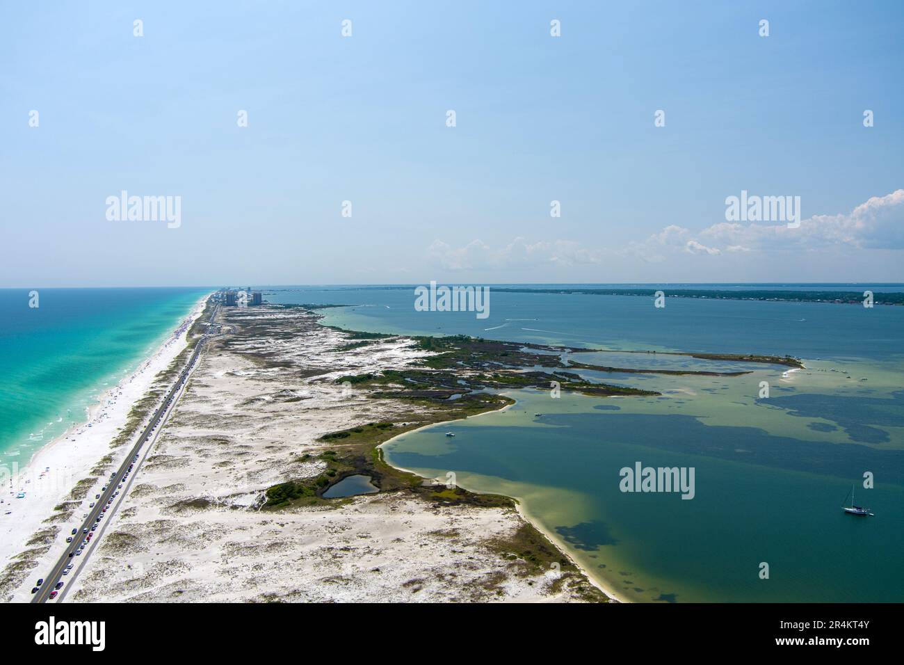 Aerial view of Opal Beach in Pensacola, Florida Stock Photo Alamy
