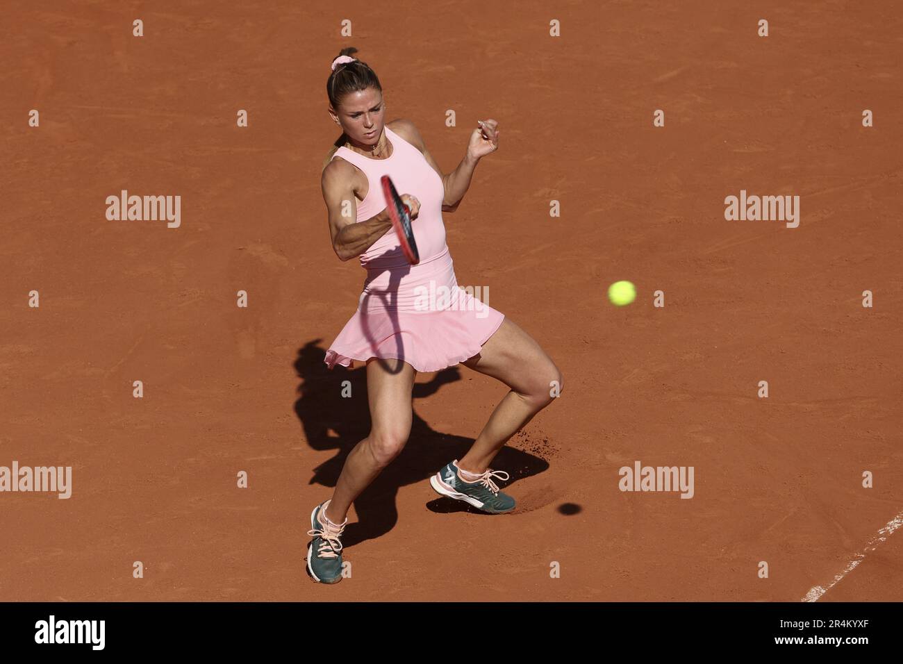 Camila Giorgi of Italy during day 1 of the 2023 French Open, Roland-Garros  2023, second Grand Slam tennis tournament of the year, on May 28, 2023 at  stade Roland-Garros in Paris, France -