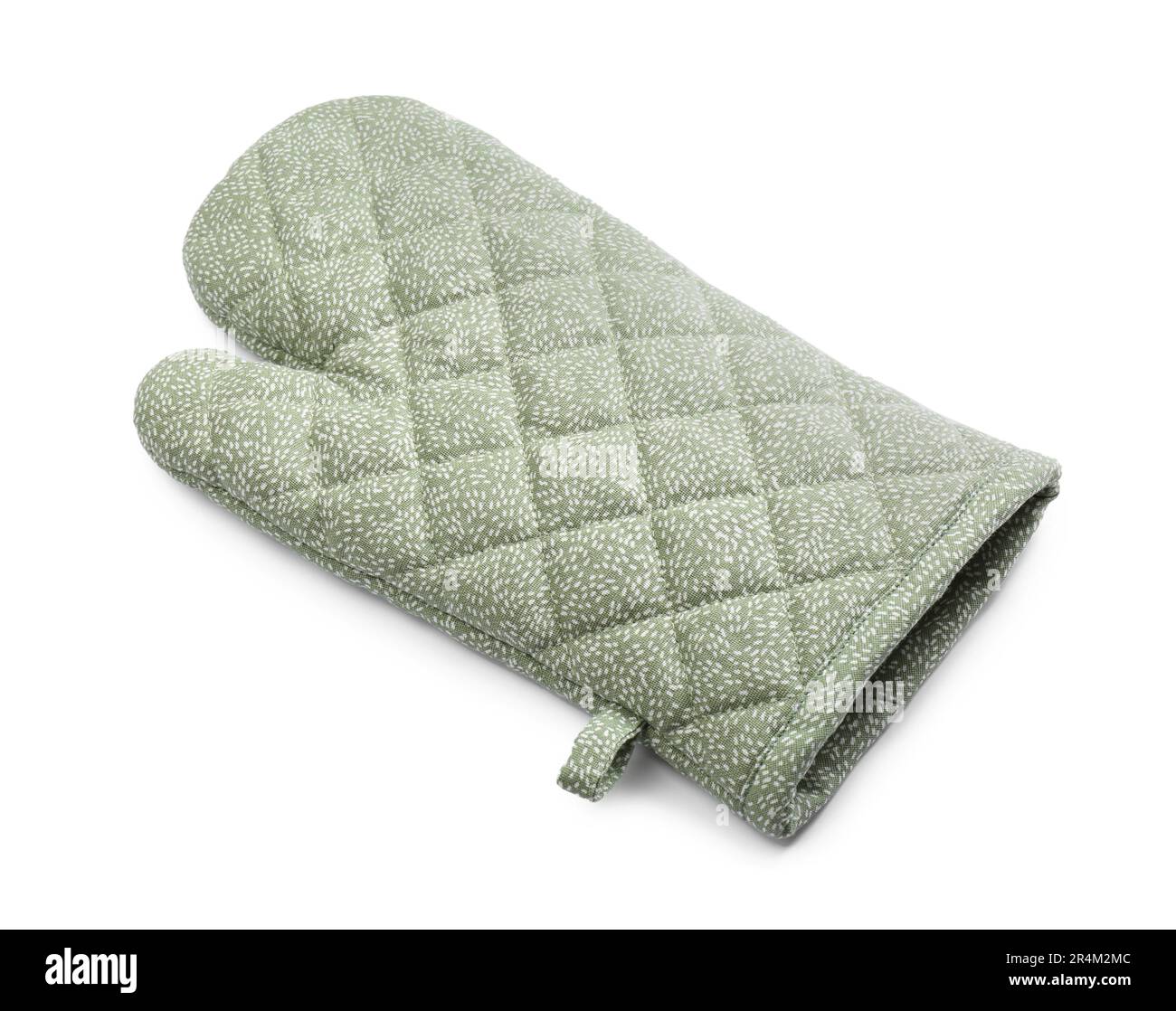 Oven glove for hot dishes isolated on white Stock Photo Alamy