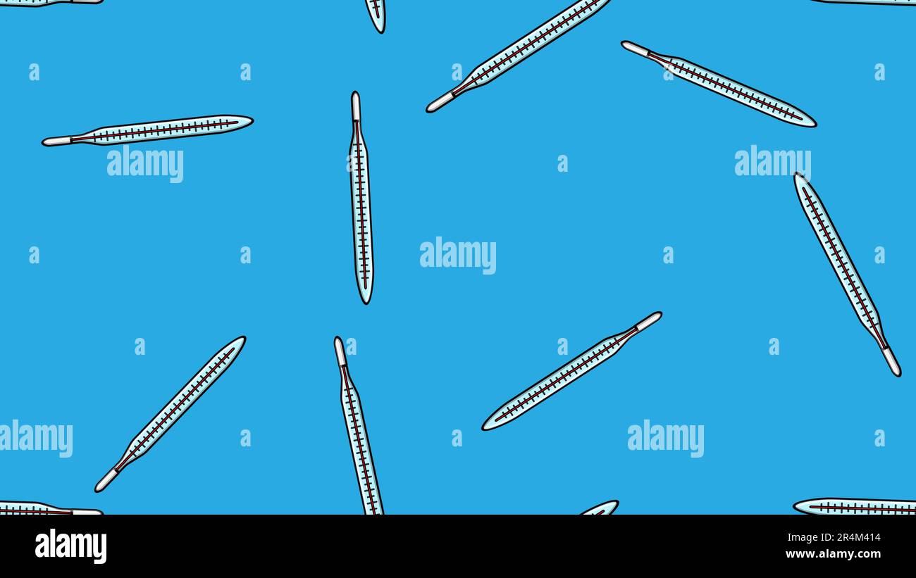 Thermometer Texture Seamless pattern texture of endless repetitive medical digital mercury ...