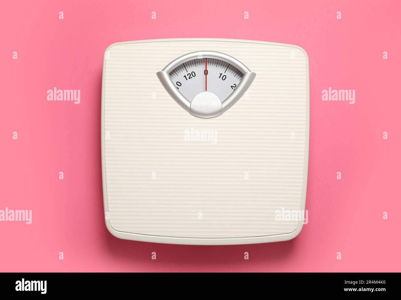 https://c8.alamy.com/comp/2R4M4K0/weigh-scales-on-pink-background-top-view-overweight-concept-2R4M4K0.jpg