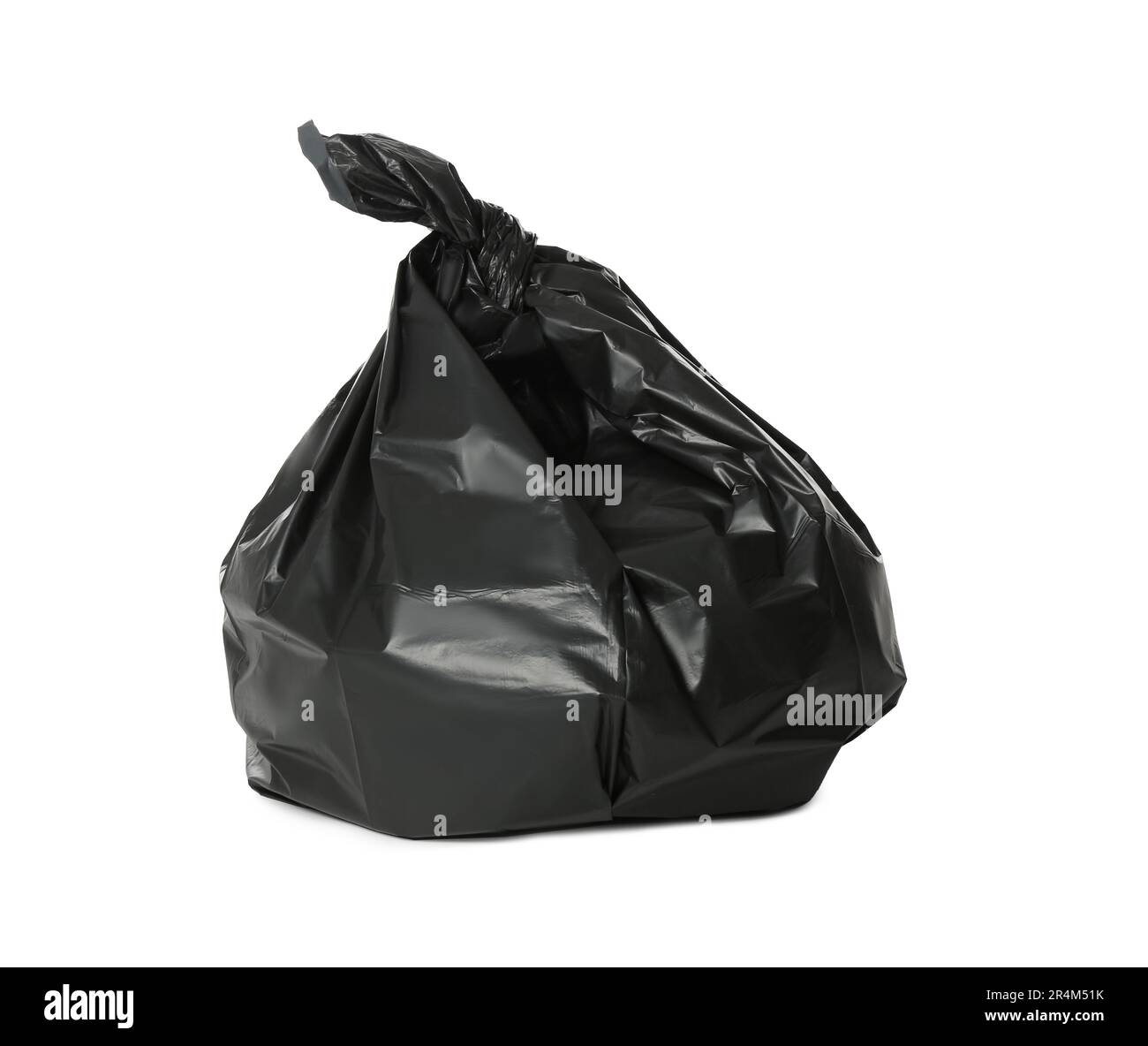 Trash bag full of garbage isolated on white Stock Photo Alamy