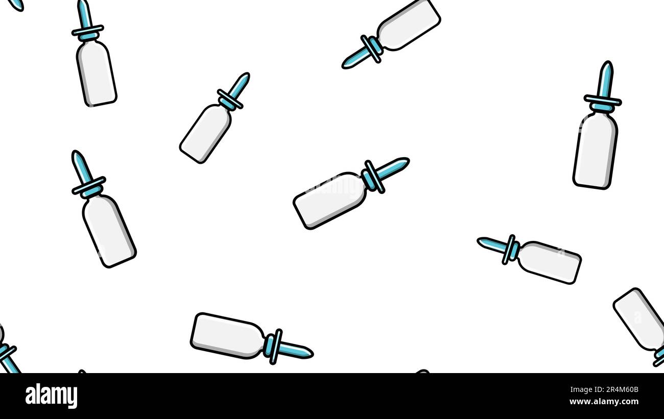 Seamless pattern endless texture of white medical medicinal