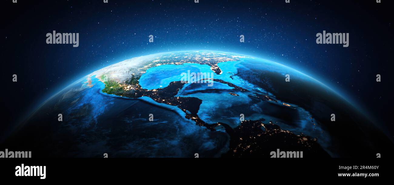 Atlantic ocean map america hi-res stock photography and images - Alamy