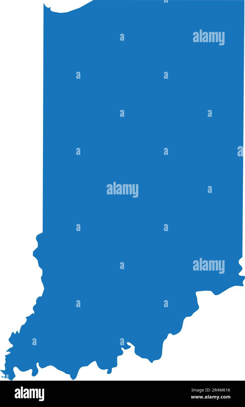 Physical map of indiana hi res stock photography and images alamy
