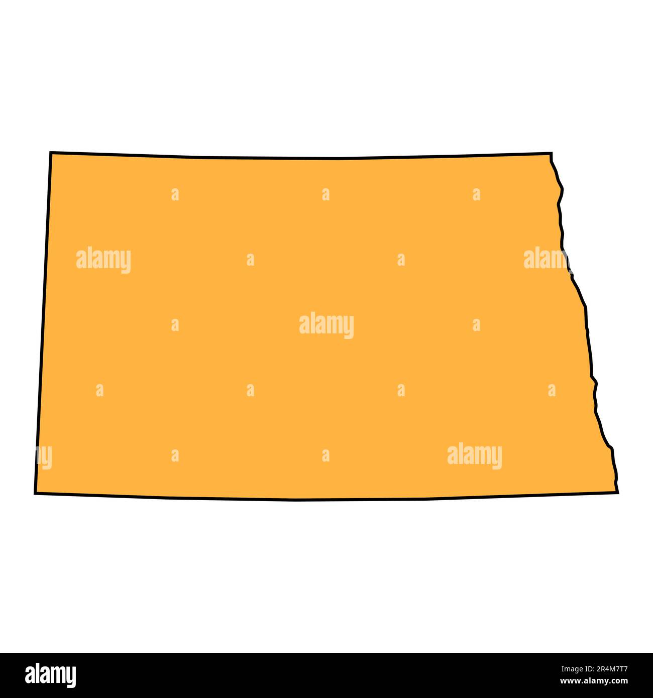 North Dakota map shape united - North Dakota Map Shape United States Of America Flat Concept Icon Symbol Vector Illustration 2R4M7T7 