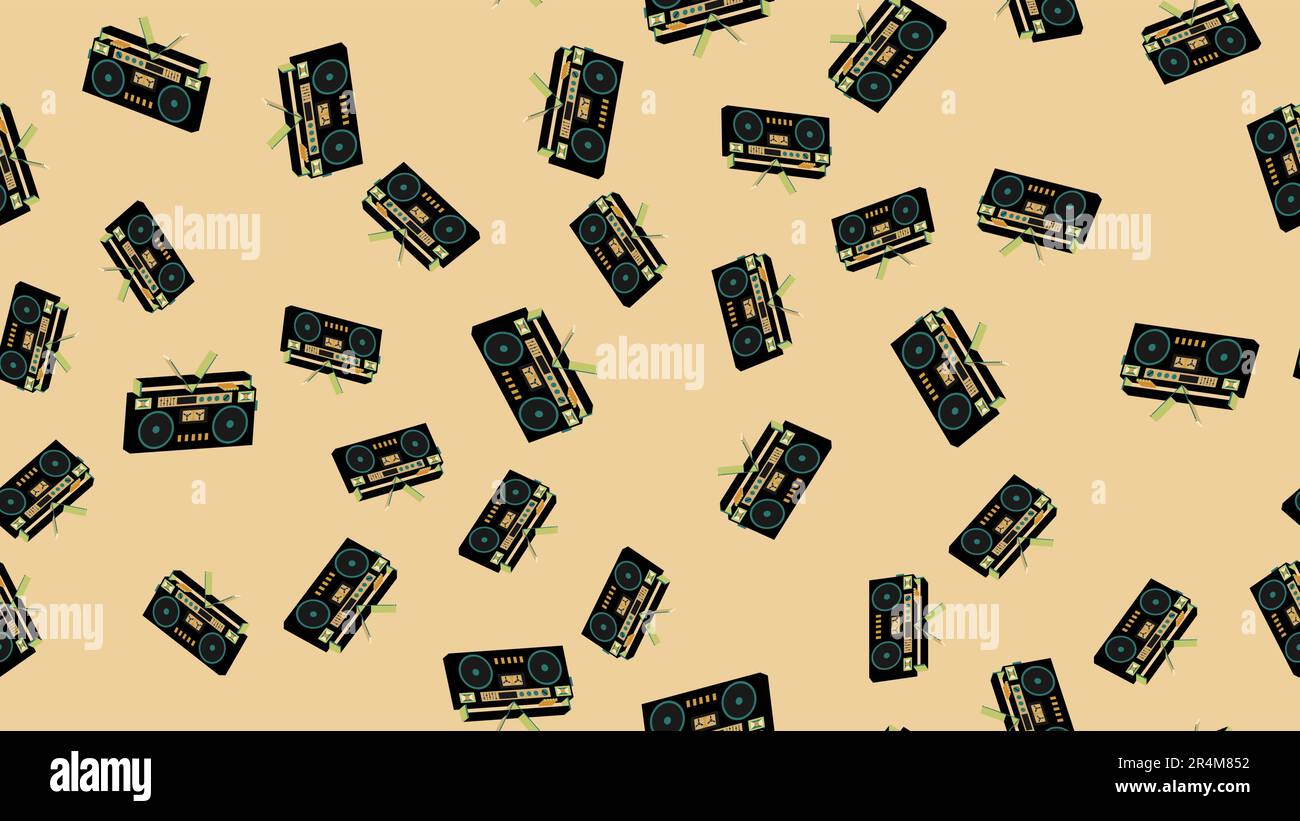 Recorder Texture Texture seamless pattern from old vintage retro hipstersih stylish ...