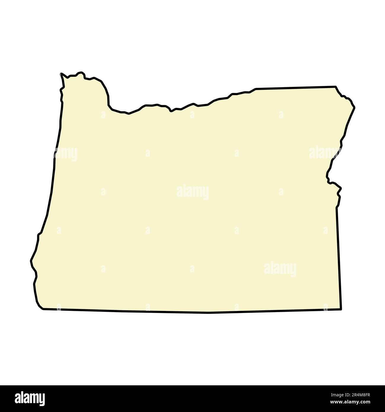 Oregon map shape, united states of america. Flat concept icon symbol