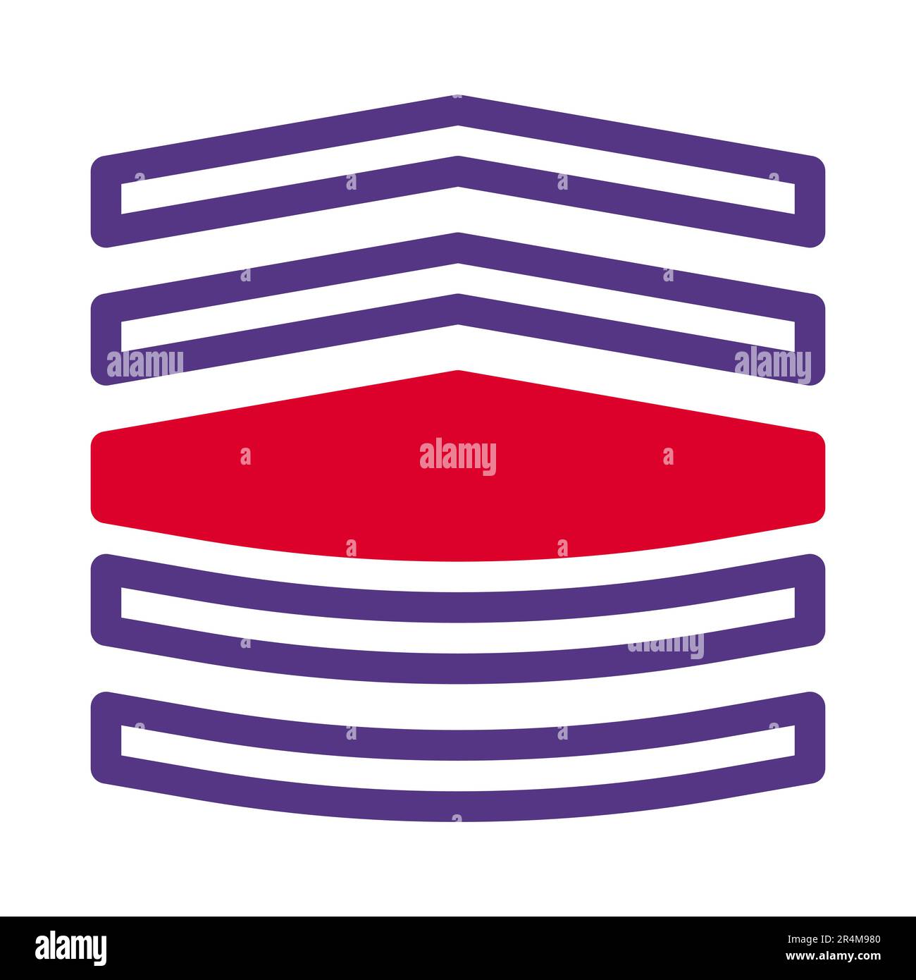 badge icon duotone red purple colour military vector army element and