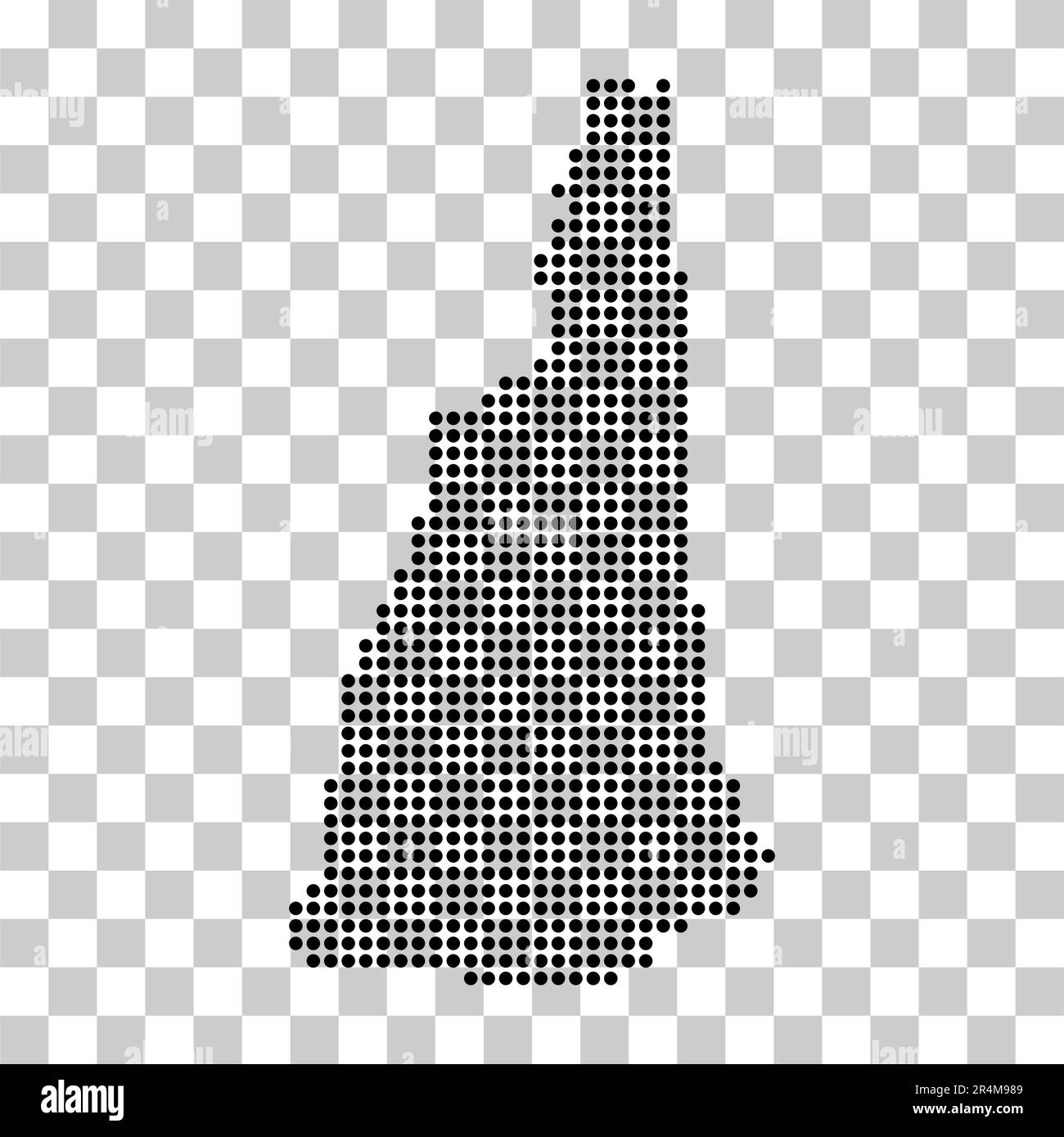 New Hampshire map, united states of america. Flat concept icon symbol ...