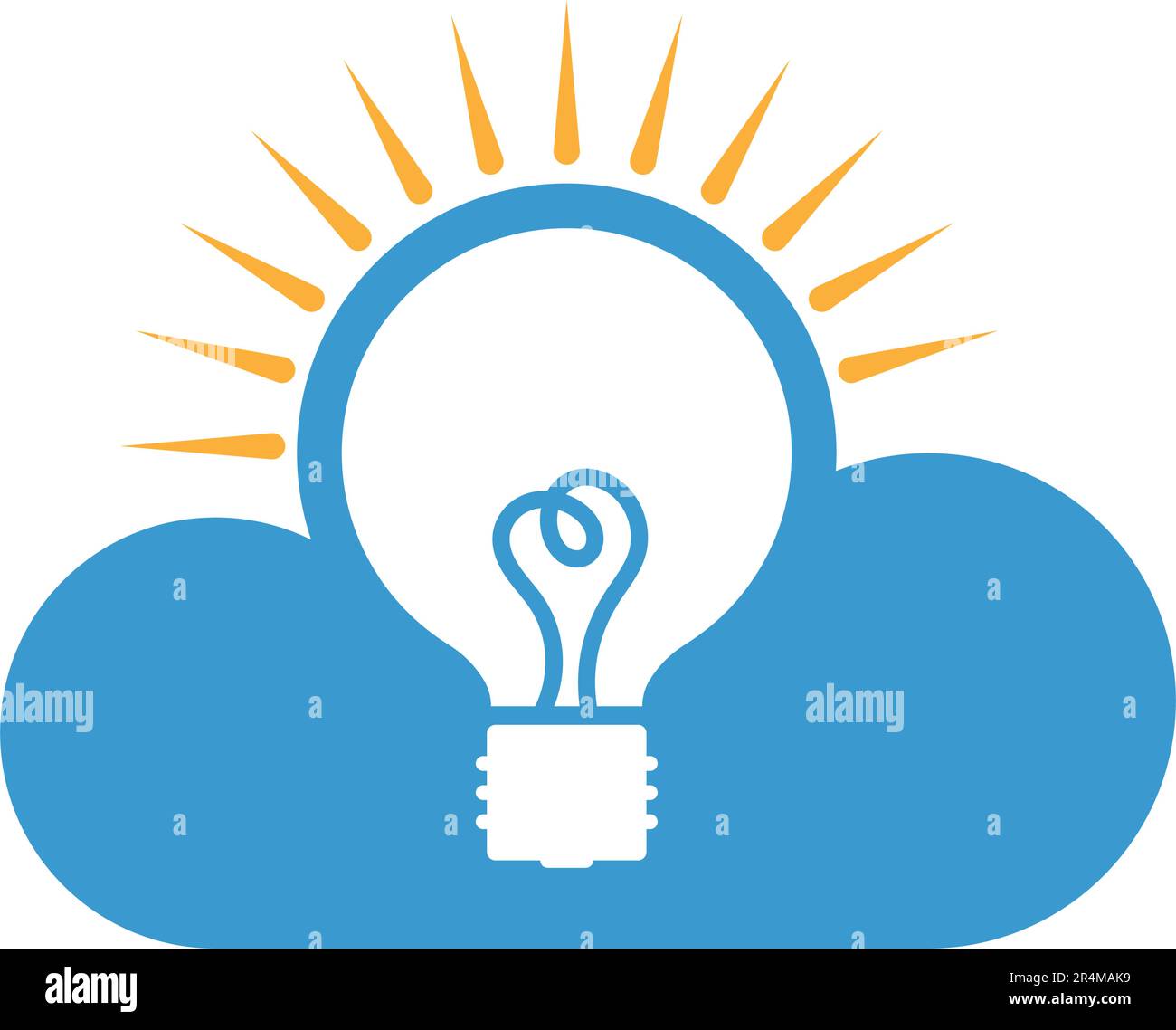 Cloud logo icon design illustration Stock Vector