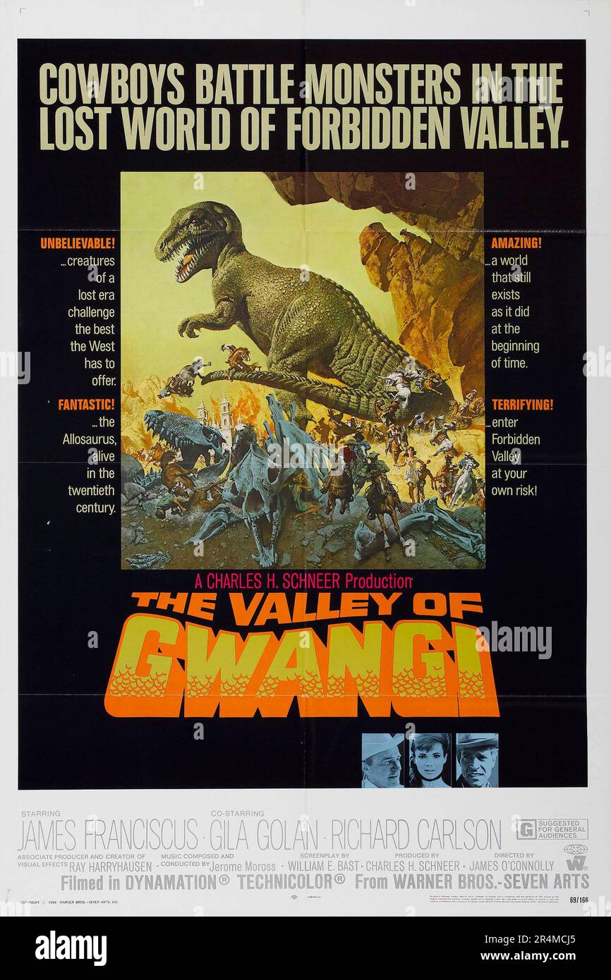 VALLEY OF THE GWANGI (1969), directed by JAMES O'CONNOLLY. Credit: WARNER BROS/SEVEN ARTS / Album Stock Photo