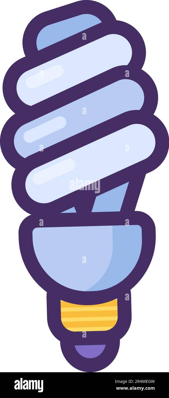 Spiral fluorescent lamp. Toxic Explosive Materials. Hazardous waste