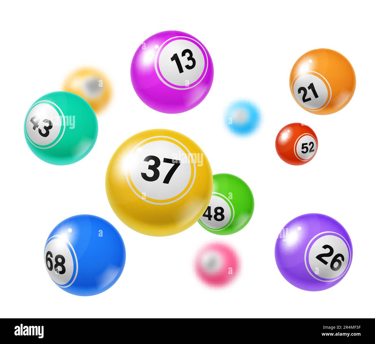 Bingo Lottery Lotto Vector Art PNG, Bingo Lotto Game Balls And