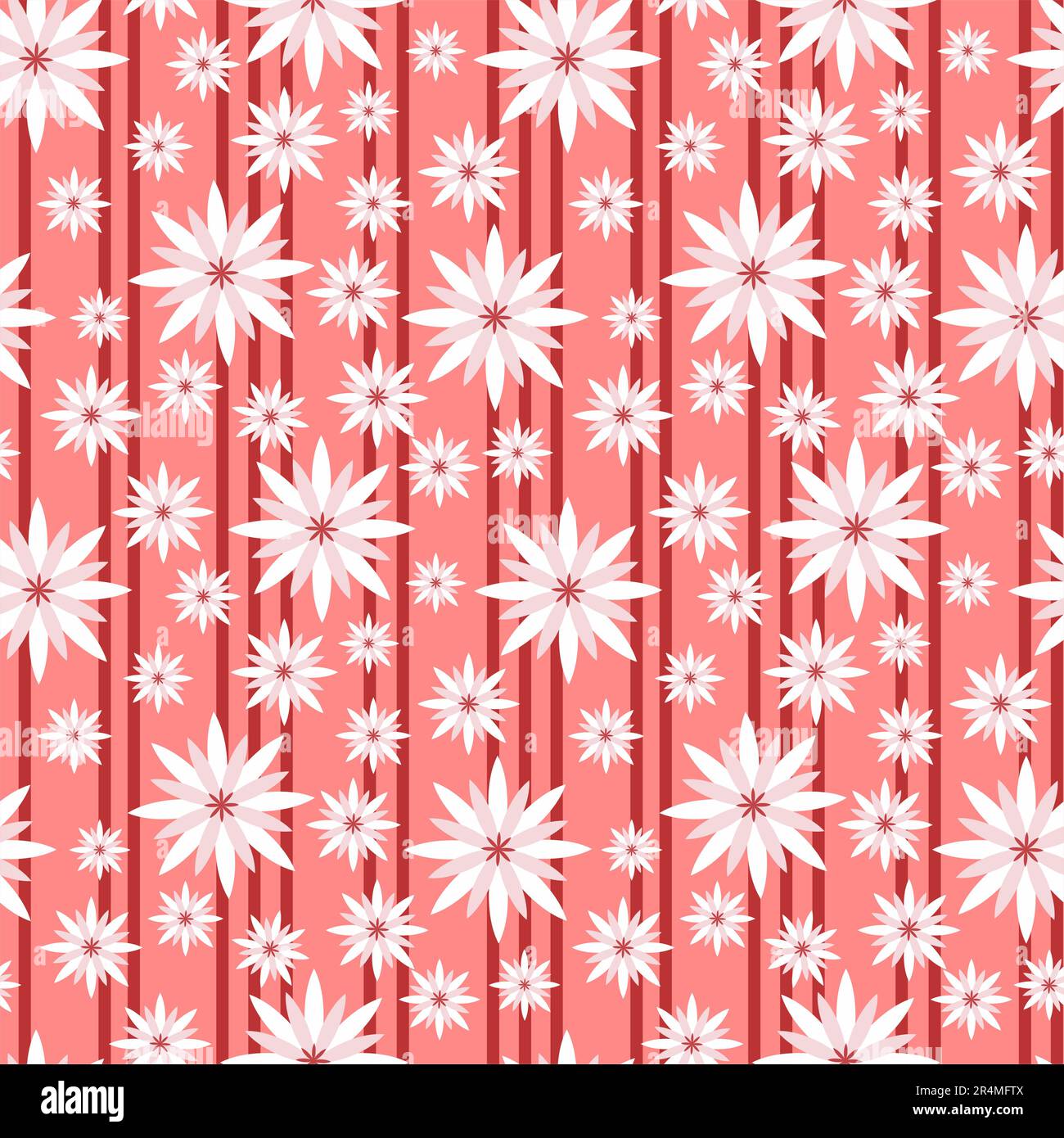 Decorative seamless pattern with abstract flowers Stock Vector Image ...