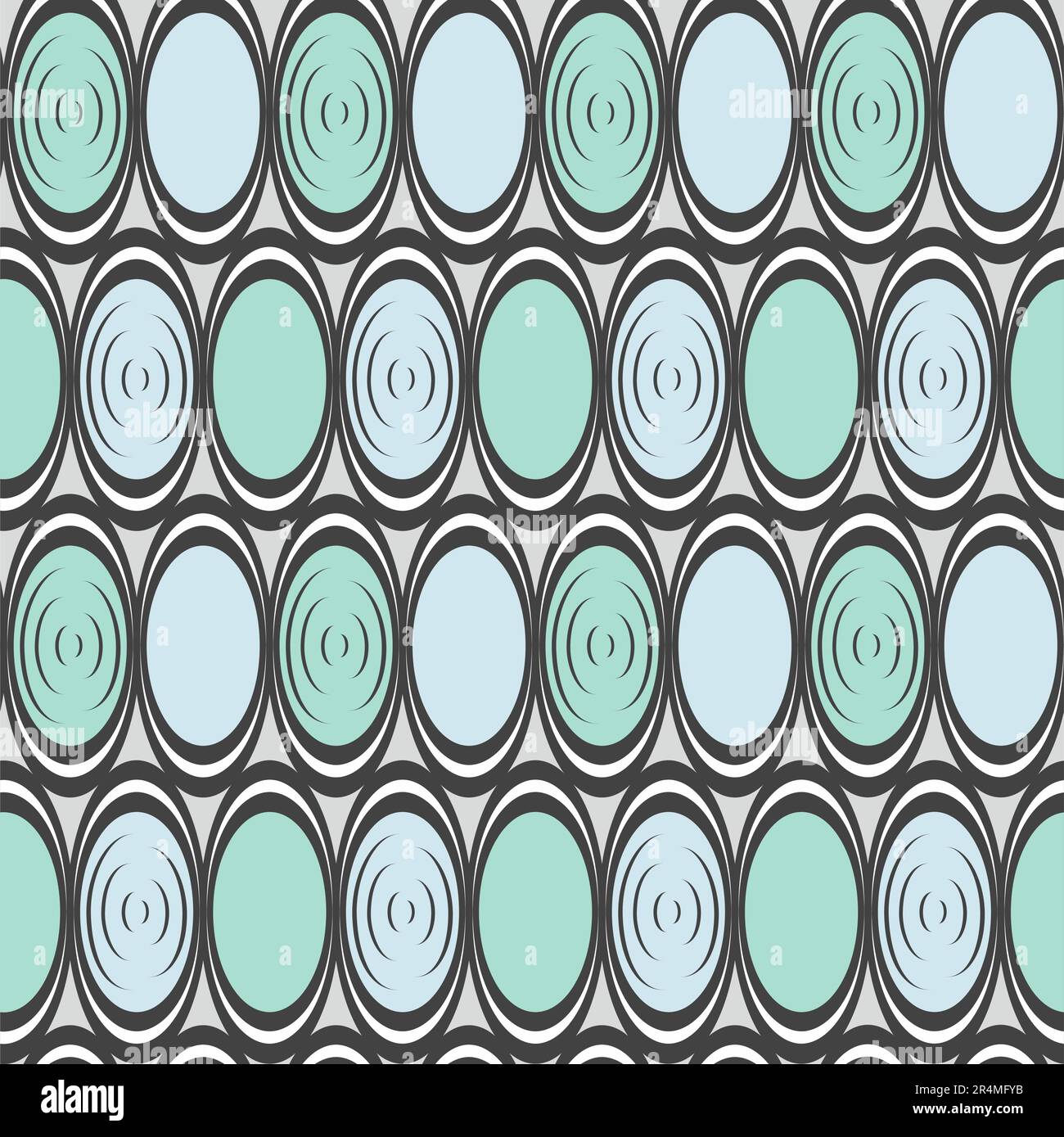 Geometric seamless pattern with ellipses. Stock Vector