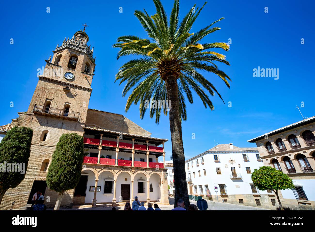 Andalusia Spain. Ronda. Iglesia de Santa Maria la Mayor Stock Photo