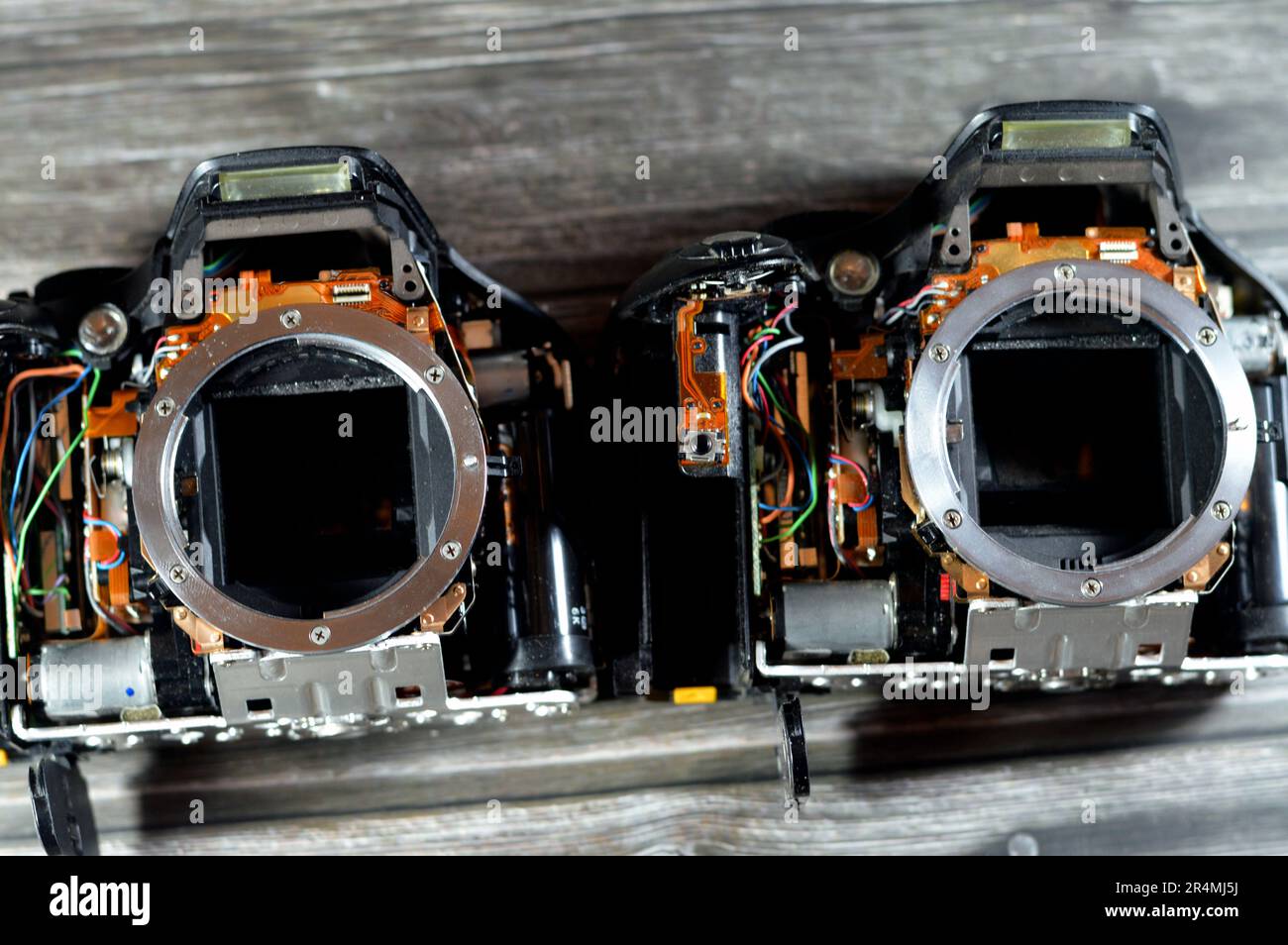 DSLR photographic and video digital camera bodies interior repair by  technician or engineer, camera and technology equipment maintenance and  repair co Stock Photo - Alamy
