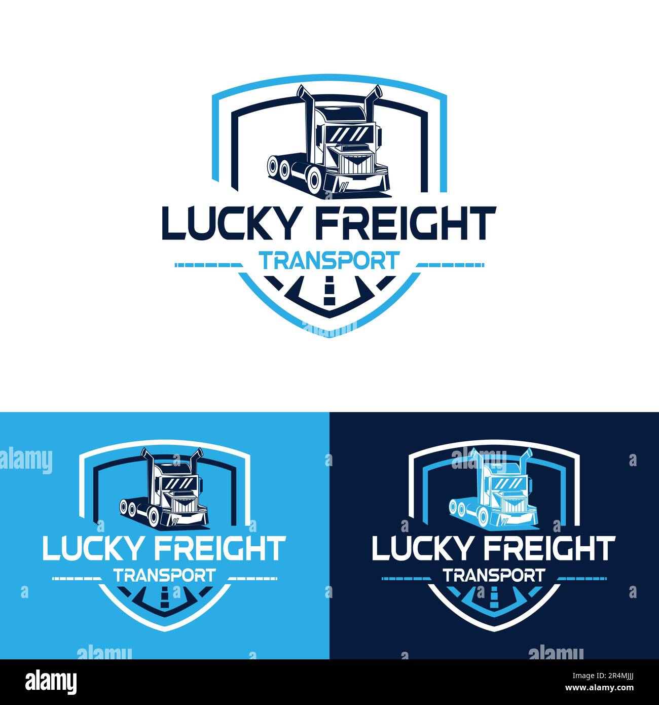 Lucky Freight vintage logo design in vector Stock Vector Image & Art ...