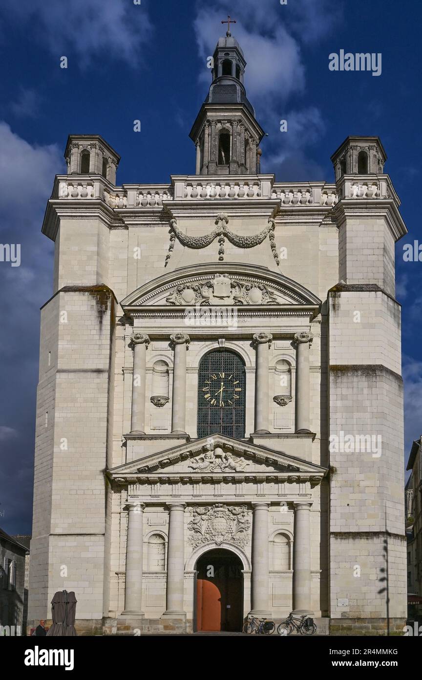 The western facade of the St Peter's Church (église SaintPierre) in