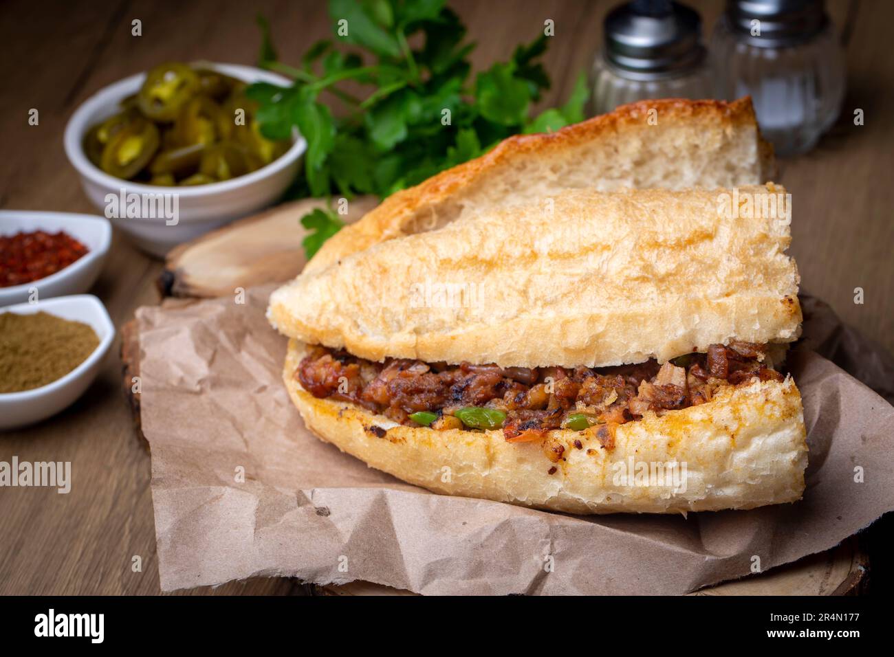 traditional-turkish-food-kokorec-izmir-kokorec-stock-photo-alamy
